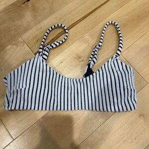 Striped bikini top